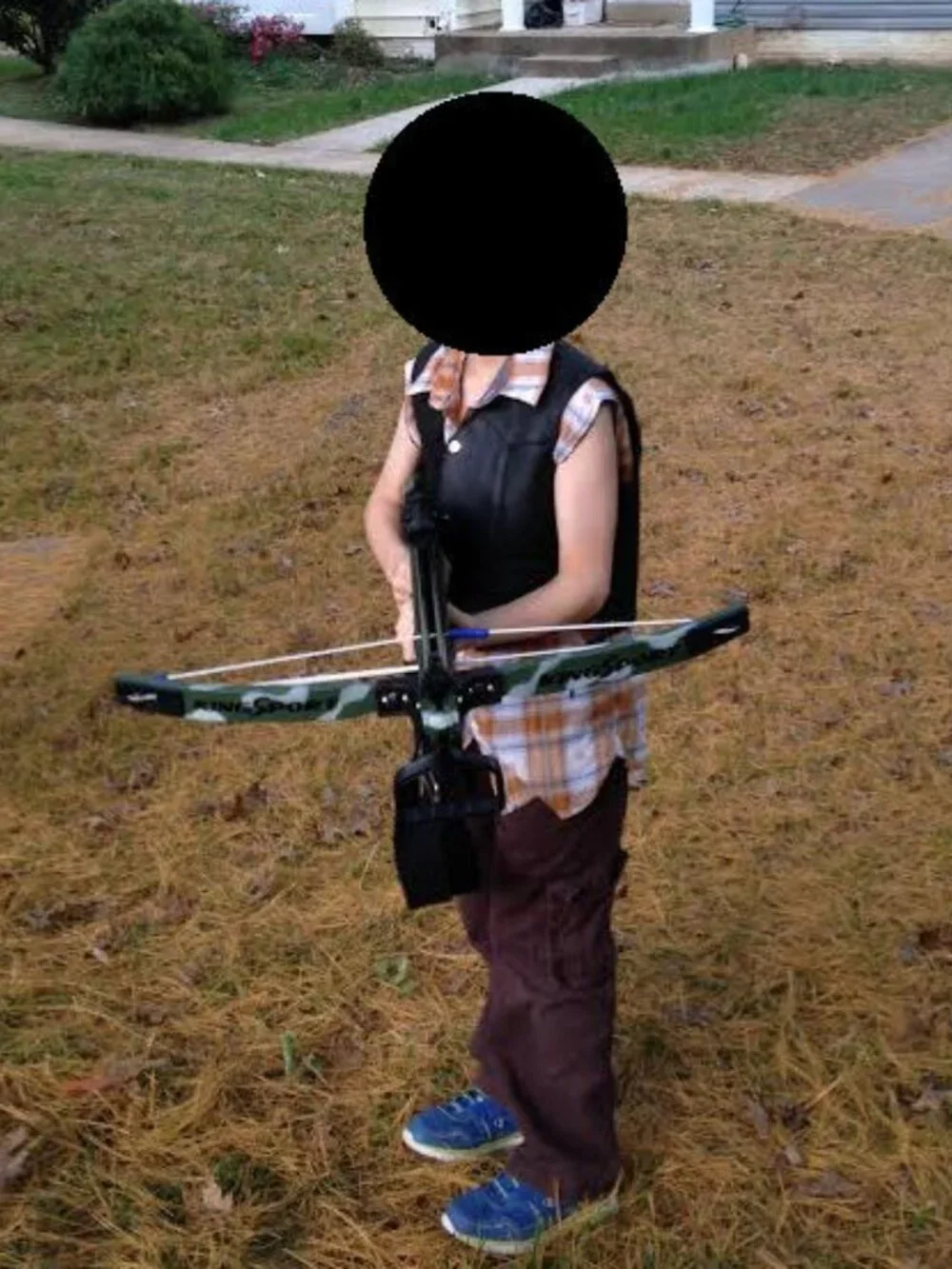 Boys Daryl Dixon Walking Dead Cosplay Costume - size 7  /small